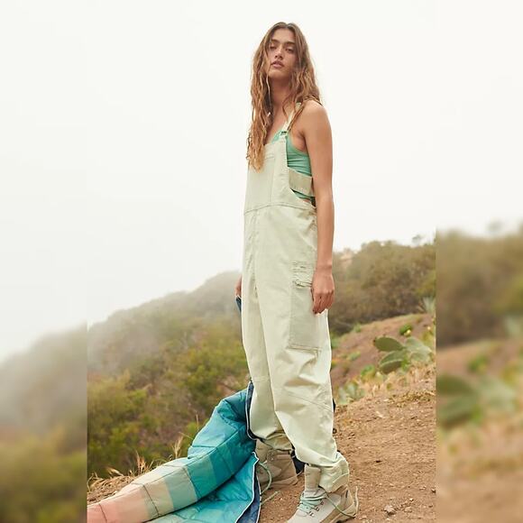 FP Movement - Free People Wade On Onesie - Washed Aloe - Size Small - Picture 2 of 11